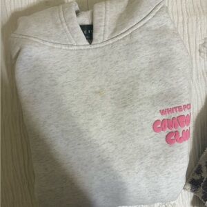 White Fox Gray Hoodie